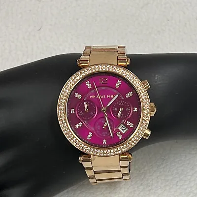 $99.99 • Buy ❤️ MICHAEL KORS  Parker MK4319 Rose Gold Dial Lady's Watch