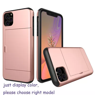 $4.50 • Buy For IPhone 12 11 Pro Max SE 8 7 Shockproof Wallet Card Business Case