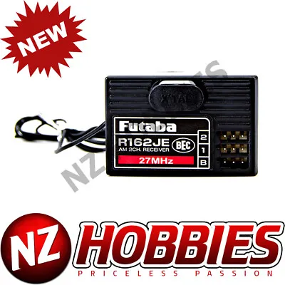 Futaba R162JE 2-Channel AM Rx 27MHz W/BEC W/o XTL • $38.99