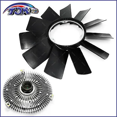 Cooling Fan Blade & Fan Clutch Kit For BMW E36 E46 E53 E34 E32 E39 323i 325i X5 • $56.39