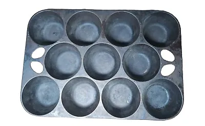 Vintage GRISWOLD Cast Iron NO 10 Popover Muffin Pan 948 Erie PA USA 11 Cup • $69.99
