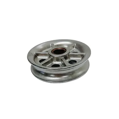 Marine Boat 3  Sheave Wire Pulley Brass Brushing 1/2  Rope T304 Stainless Steel • $24.50