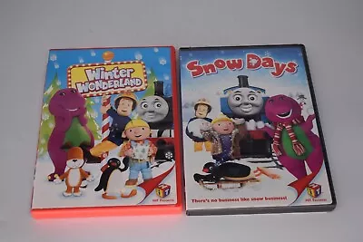 Lot Fo 2 DVDs Winter Wonderland  Snow Days ( Barney Bob Thomas  Kipper ) • $5.55