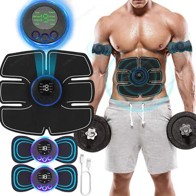 Electric Muscle Stimulator Abdominal Fitness Stickers Body Slim Massager Trainer • $6.91