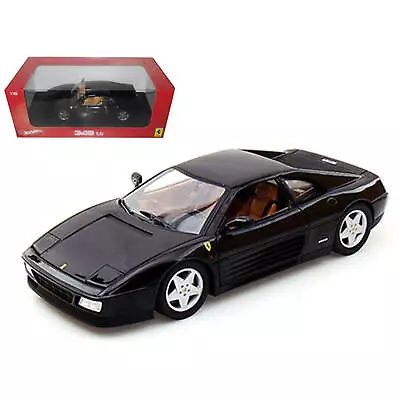 Hot Wheels 1/18 Diecast Car Ferrari 348 TB Opening Doors Rubber Tires Black • $70.20