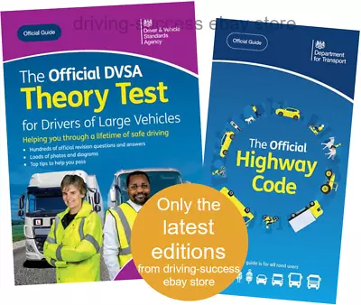 HIGHWAY CODE BOOK & DVSA THEORY TEST BOOK FOR LGV / HGV / PCV DRIVERS For 2024 • £21