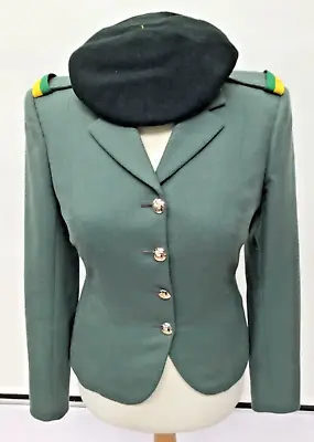 Female Green Military Dress Jacket And Beret • £0.99