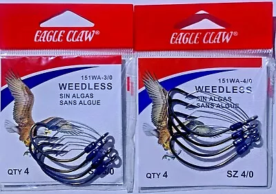 Eagle Claw 151WA Weedless Kahle Fishing Hooks Bronze Size 3/0 & 4/0 Choose  • $7.99