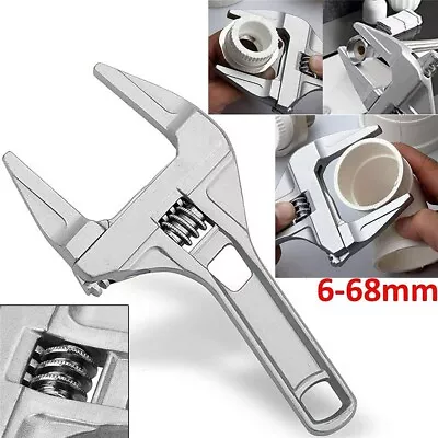 6-68mm Adjustable Wrench Opening Bathroom Spanner Shank Plumber Ultra-Thin Shift • £5.14