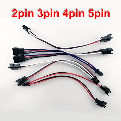 1 Female To 2 Male 2pin 3pin 4pin 5pin LED Strip JST SM Connector Splitter Cable • $86.99