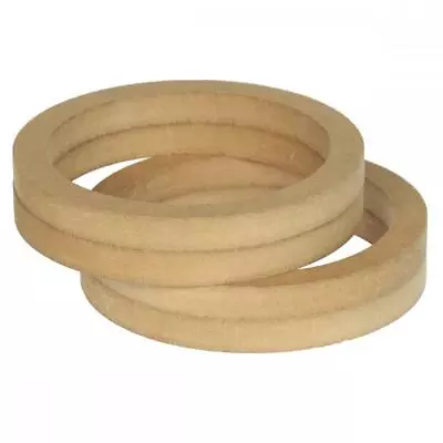 £10.99 • Buy 6.5  165mm Pair Of MDF Speaker Spacer Mounting Rings 36mm Thick ID 144mm