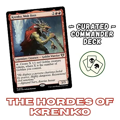 Krenko Mob Boss - Goblin Tribal Deck | Custom Commander Deck | MTG EDH • £59