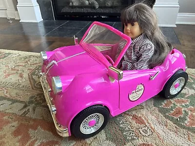 OG Our Generation Doll Retro Convertible Car Pink American Girl 18  Doll Pink • $29