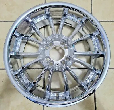 17  Chrome Vct Mancini 690kg 348 Wheel Rim 4 Lug Very Clean (d) • $91.22