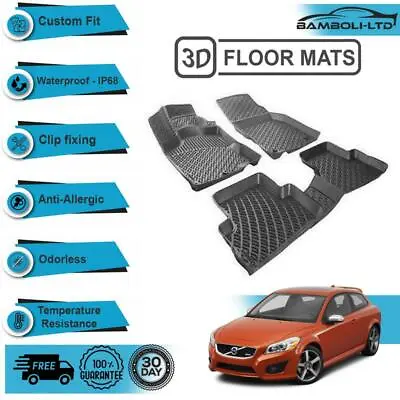 3D Molded Interior Car Floor Mat For Volvo C30 2006-2013(Black) • $94.90