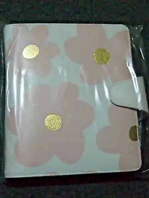 Brand New Kikki K B6 Textured Saffiano Leather Time Planner - Pink Flower • $30