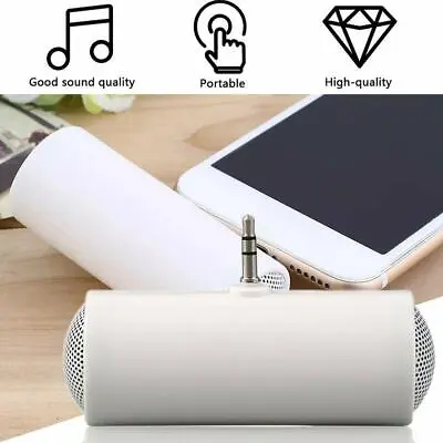 Mini 3.5mm Straight Plug Stereo Speaker Music Sound For Cell Amplifier  BEST • $3.18