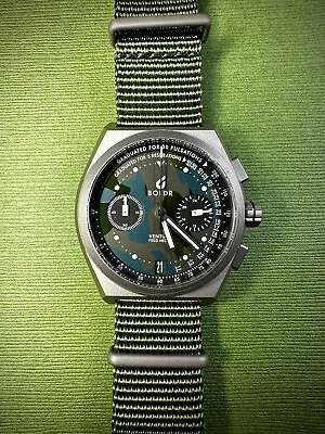 BOLDR Venture Field Medic Camo Green Watch • $275