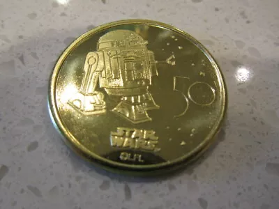 NEW Disney World 50th Anniversary R2-D2 Star Wars Mickey Mouse Token Coin +FreeB • $8.96