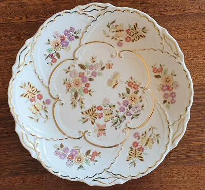 Signed Zsolnay Wall Plate / Serving Plate - Butterflies • $125