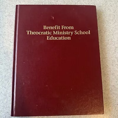 Benefit From Theocratic Ministry School Education Jehovahs Witnesses 2001 Bible • $4