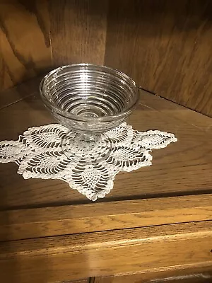 Anchor Hocking Manhattan Compote Clear Depression Glass • $19.99