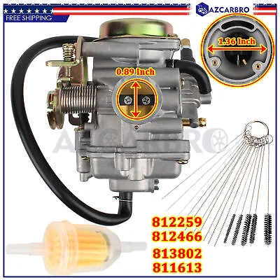 $53.92 • Buy Carburetor Carb For E-TON Rover & Viper 90cc 70cc RX4-70M RX4-90R Eton 811613