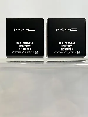 Set Of 2 MAC Pro Longwear Paint Pot Peintures Fabstract Contemplative Slate • $26.99