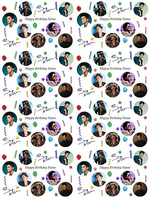 Bruno Mars Personalised Birthday Gift Wrapping Paper 3 Designs ADD NAME • £4.19