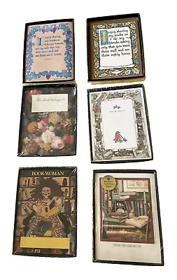 Antioch Bookplates 6 Boxes Of 1990s Vintage Assorted Bird Desk Floral Etc • $50