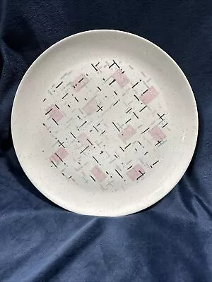 Vernon Ware Tickled Pink Metlox 50s Dinnerware MCM Dinner Plate 10” • $15