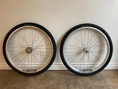 650b Wheelset Tracklocross. Velocity Quill Rims Surly Hubs & Dt Swiss Spokes.  • $425