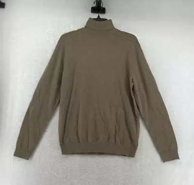 Selected Men's Slhberg Brown Long Sleeve Roll Neck Pullover Sweatshirt Size L • $59.99