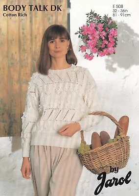 £3.15 • Buy Jarol Body Talk Dk Ladies Sampler Sweater Knitting Pattern - 32-36  