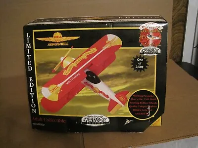 1999 Gearbox Aeroshell Modified 1932 Stearman Biplane Coin Bank Limited Edition • $39.99