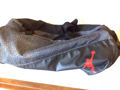 Nike Jumpman Michael Jordan Duffel GymBag Blk. Gray Silver -EXCELLENT Pre-owned • $19