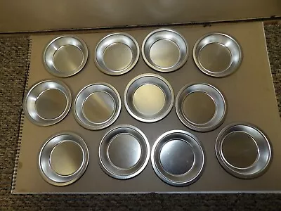 12 Vintage Aluminum Mini Pie Pans Tart Dishes Round 5  Baking NOS NEW! • $18.99