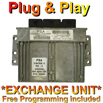 Citroen Peugeot 1.4 AUA ECU 9648293980 / 9642222380 *Plug & Play* Free Programmi • £89