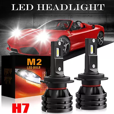 AUXITO H7 LED Headlight Bulbs Conversion Kit High Low Beam 6000K CANBUS 12000LM • $33.99