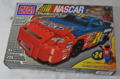 Vintage 2004 Mega Bloks Pro Builder NASCAR 9960 #24 Jeff Gordon 225 Piece EUC • $15