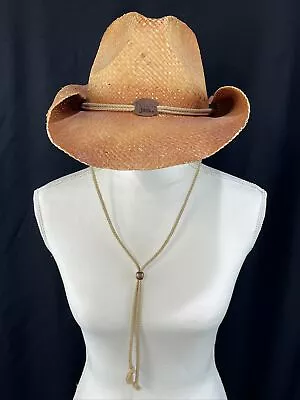 Panama Jack Straw Cowboy Hat One Size Fits All Western Distressed • $19.99