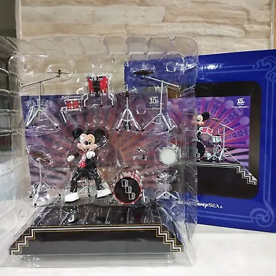 Tokyo Disney SEA 15th Mickey Mouse Big Band Beat Music Drum Set Figure RARE • $199.99