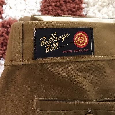 Vintage Bullseye Bill Hunting Chino Pants 60s Water Repellent  • $40