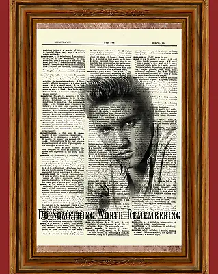 Elvis Presley Dictionary Art Print Book Page Picture Poster Vintage Quote • $5.99