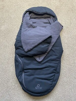 🖤quinny Buzz Universal Black Charcoal Footmuff Cosytoes Carrycot Sleeping Bag🖤 • £39