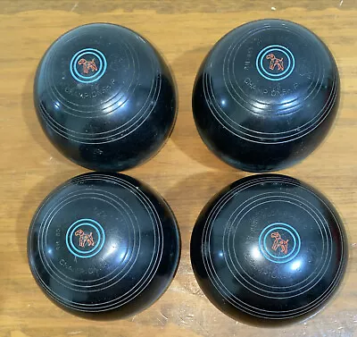 Henselite Lawn Bowls X 4  Size 4 7/8 Championship Super-Grip • $53