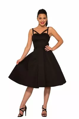 H&R London Rhiannon Swing Evening Cocktail Retro VTG 1950's Style Pinup Dress • $52.95