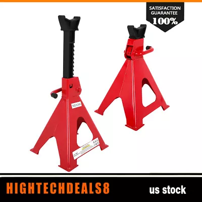 (2) Jack Stands 6 Ton Capacity Turck Car Repair Tools Steel Lift Floor Jack Red • $48.80