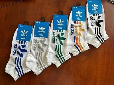 Adidas Unisex Socks  Originals 5 Pack Colorway Sz 8-12 Unisex Socks NWT • $17.99