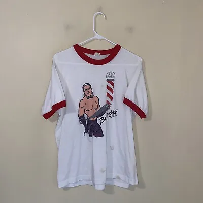 Vintage Brutus The Barber Beefcake WWF Wrestling 80’s Single Stitch T-Shirt L • $104.49